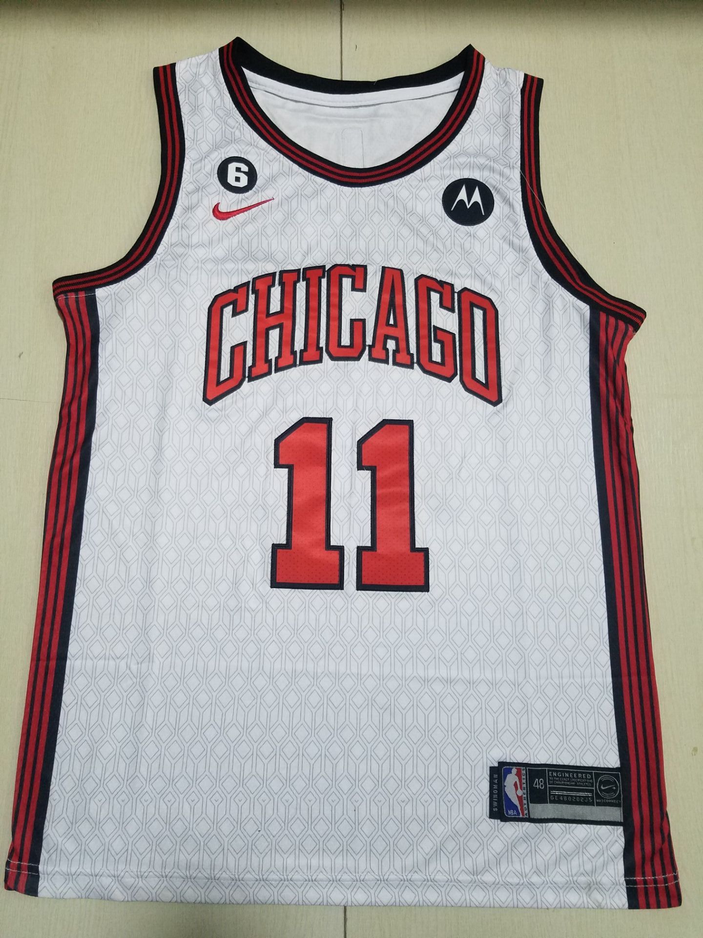 Men Chicago Bulls #11 Derozan White City Edition 2022 Nike NBA Jersey->miami heat->NBA Jersey